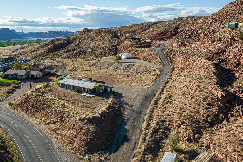 a terraced property in Moab with three levels, known as Murphy Flats