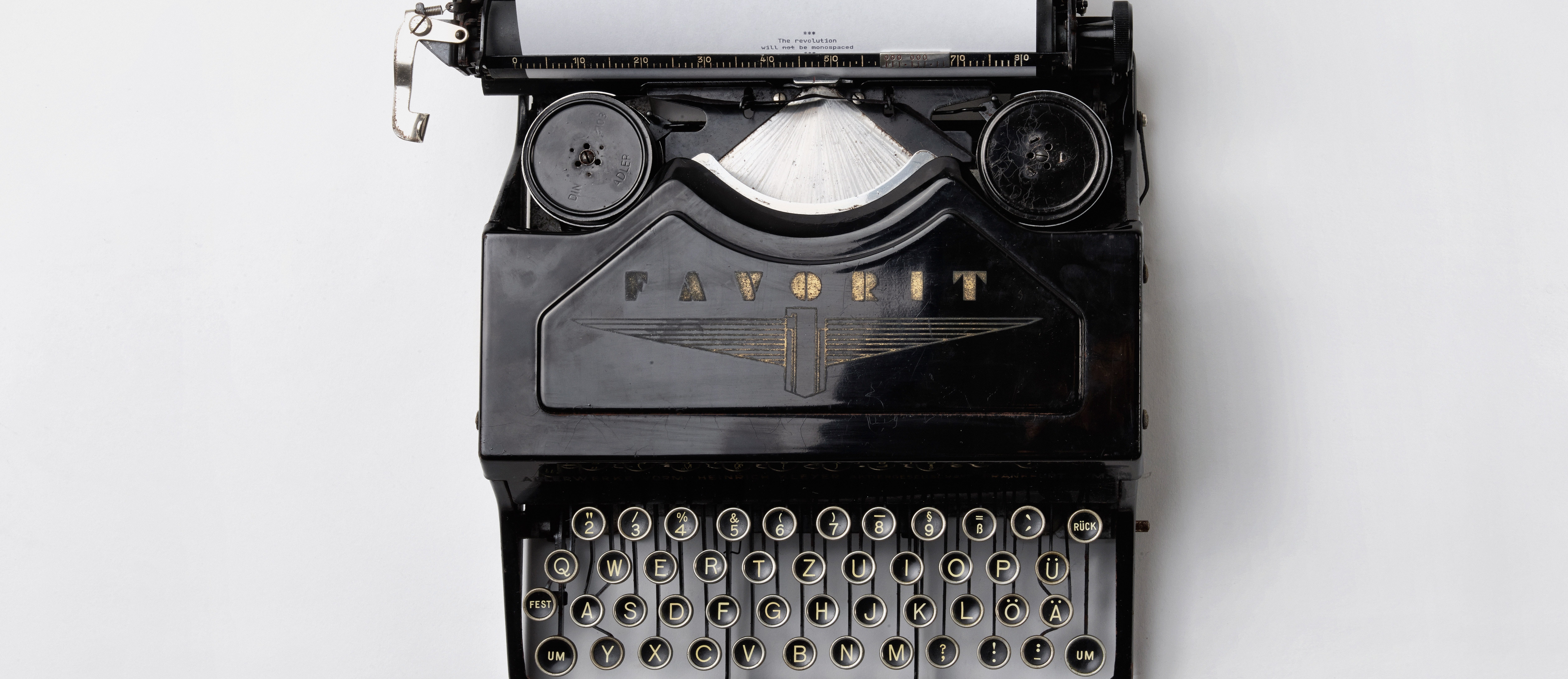 an old, German typewriter