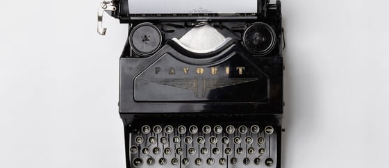 an old, German typewriter